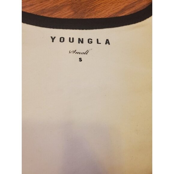 Youngla Classics Tank Mens Size Small Off‎ White Black Trim #324 NWT - Picture 2 of 8